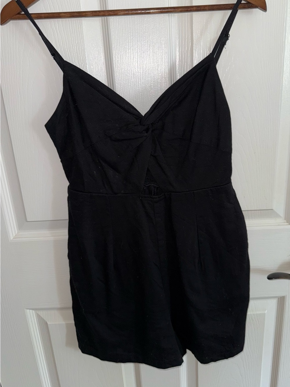 Old Navy Black Smocked Waist Romper